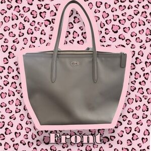 Lacoste Grey medium tote bag!